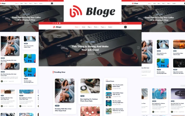 Bloge – Personal Blog HTML Website template — Template by Templatemonster