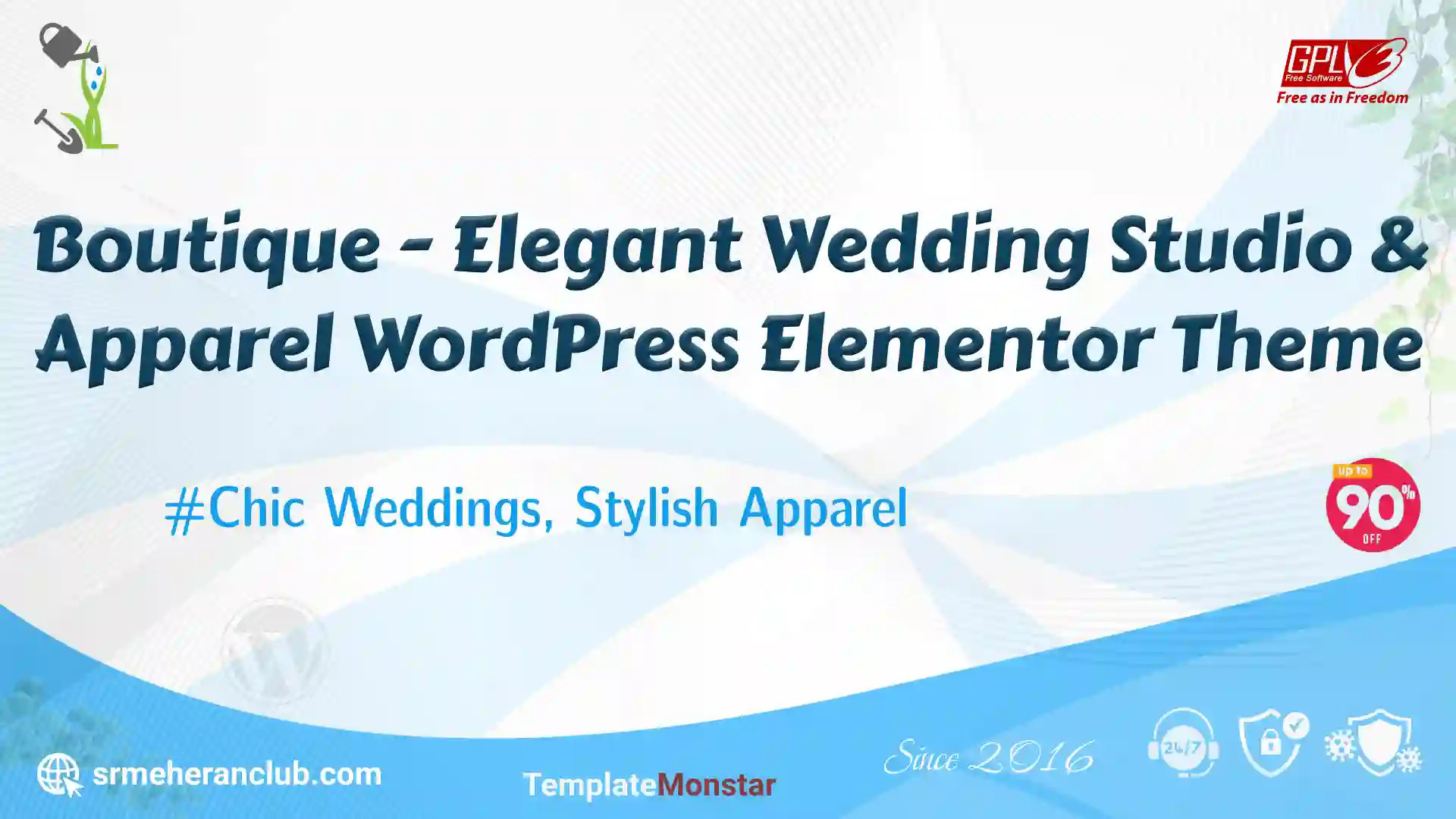 Boutique – Elegant Wedding Studio & Apparel WordPress Elementor Theme — Theme by Templatemonster