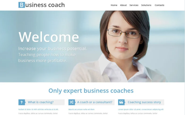 Business School Website Template — Template by Templatemonster