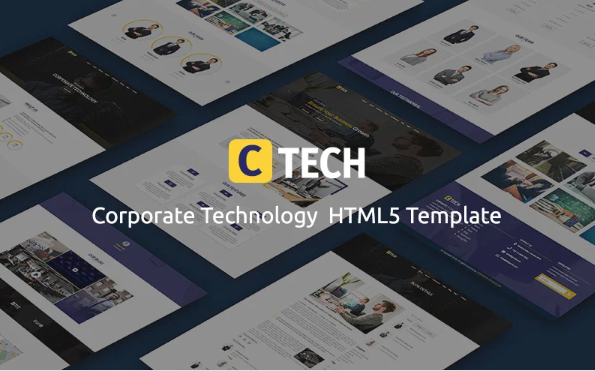 CTECH – Corporate Technology HTML5 Website Template — Template by Templatemonster