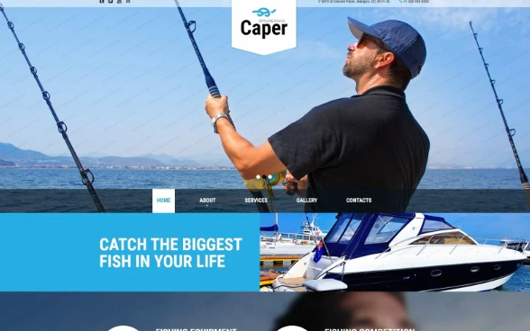 Caper Website Template — Template by Templatemonster