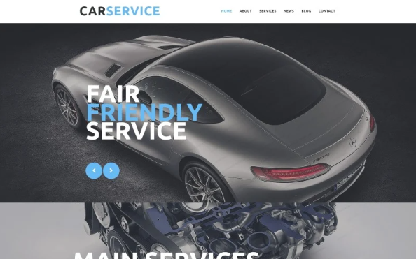 Car Repair Service Website Template — Template by Templatemonster