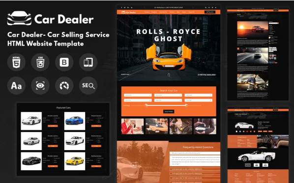 Car Trader Automotive HTML Website Template — Template by Templatemonster