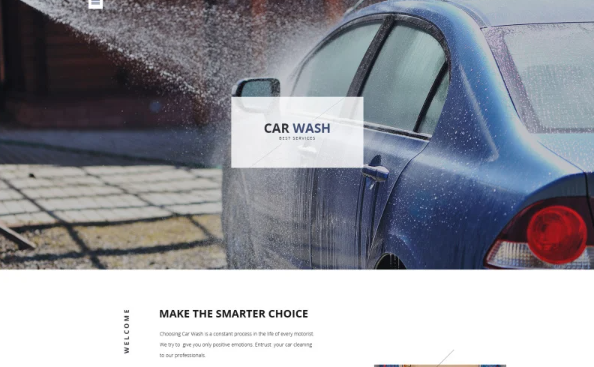 Car Wash Responsive Website Template — Template by Templatemonster