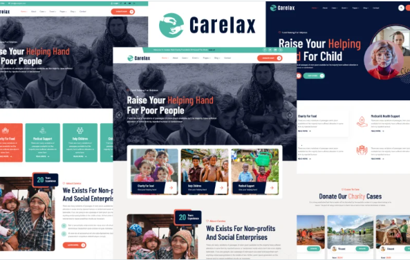 Carelax – NonProfit & Charity Foundation HTML5 Template