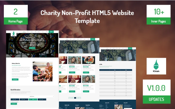 Charity Non-Profit HTML5 Website Template