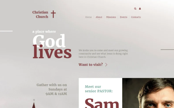 Christian Website Template