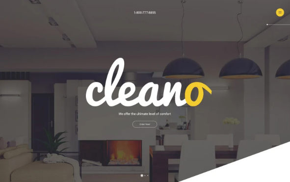 Cleano Website Template — Template by Templatemonster