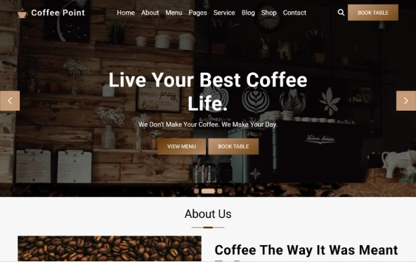 Coffee Point – Coffee Shop Multipage HTML5 Website Template — Template by Templatemonster