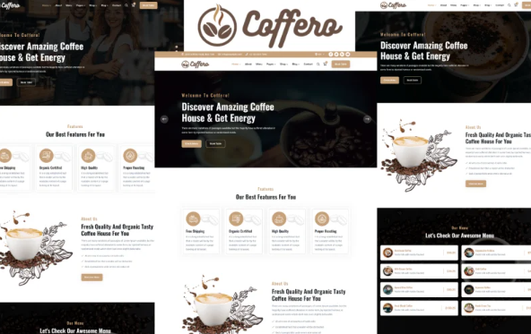 Coffero – Cafe And Coffee Shop HTML5 Template — Template by Templatemonster