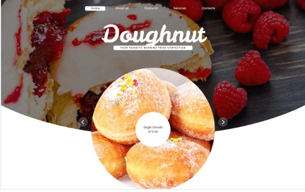 Confectionary Website Template — Template by Templatemonster