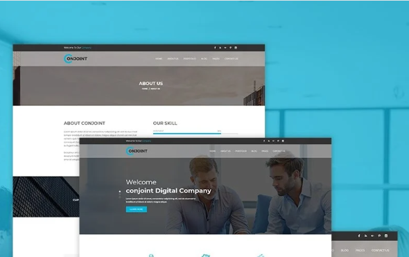Conjoint – Corporate Website Template — Template by Templatemonster