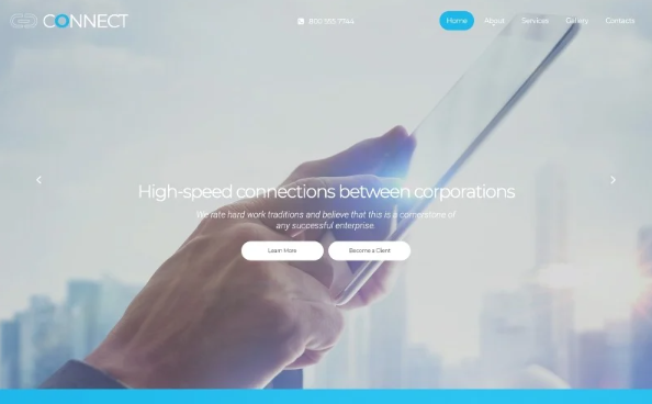 Connect Website Template — Template by Templatemonster
