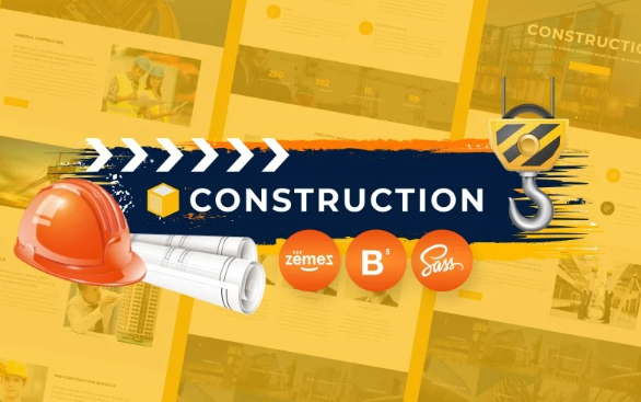 Construction Company HTML5 Website Template — Template by Templatemonster
