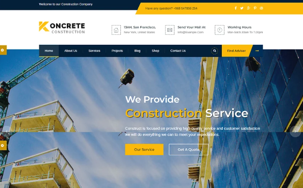 Constructo – Construction Building HTML Template