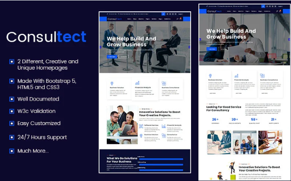Consultect – Consulting Finance Accounting Bootstrap5 Template — Template by Templatemonster