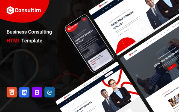 Consultim – Consultancy Business Agency HTML Template — Template by Templatemonster