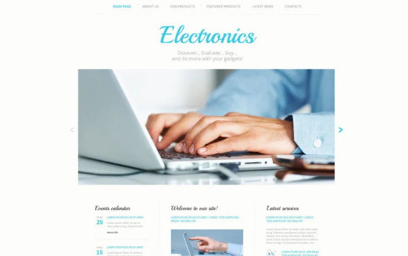 Consumer Electronics Website Template