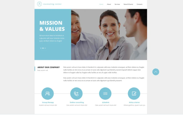 Counseling Responsive Website Template — Template by Templatemonster