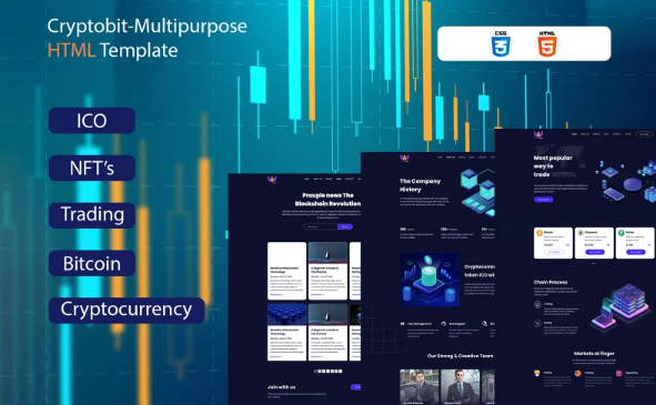 Crypto Currency – HTML Website Template Wallet — Template by Templatemonster