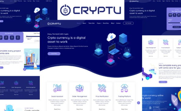 Cryptu – Cryptocurrency Bootstrap 5 HTML Template — Template by Templatemonster