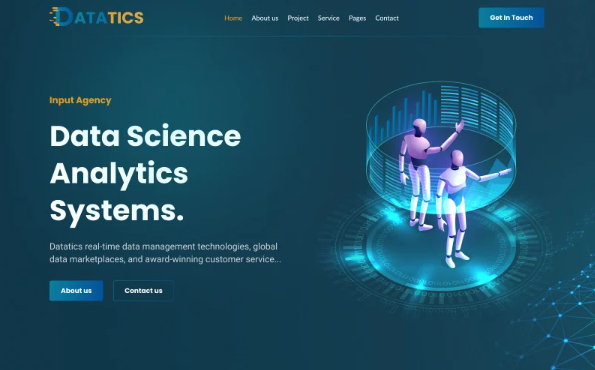 Datatics – Data Science & Analytics HTML5 Template — Template by Templatemonster