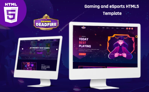 Deadfire – Gaming and eSports HTML5 Template — Template by Templatemonster