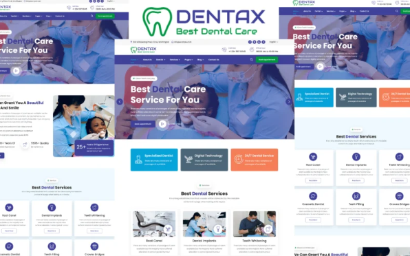 Dentax – Dentist & Dental Clinic HTML5 Template — Template by Templatemonster
