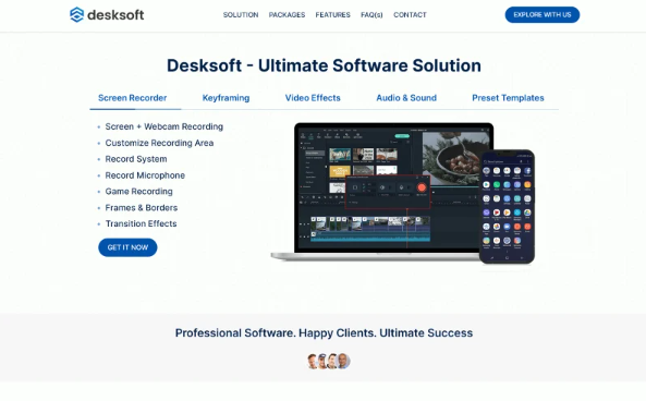 Desksoft – Software Product HTML5 Website Template — Template by Templatemonster