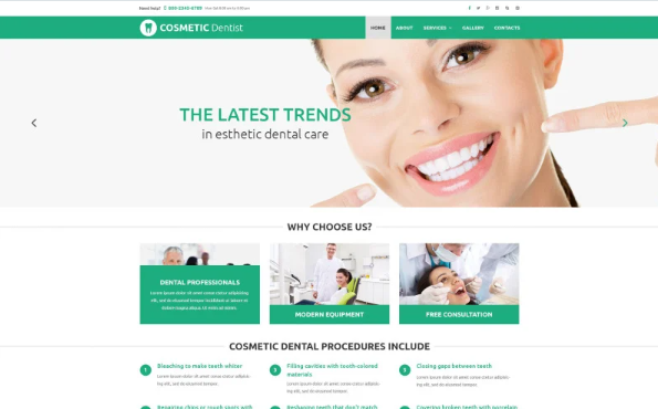 Diamond Smile Website Template — Template by Templatemonster