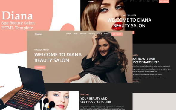 Diana – Spa Beauty Salon HTML Template — Template by Templatemonster