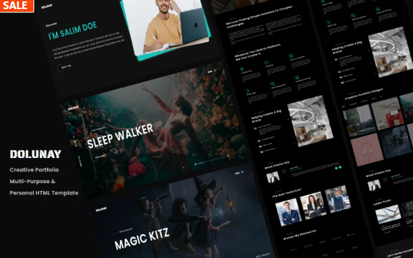 Dolunay – Creative Portfolio Multi-Purpose & Personal HTML Template — Template by Templatemonster