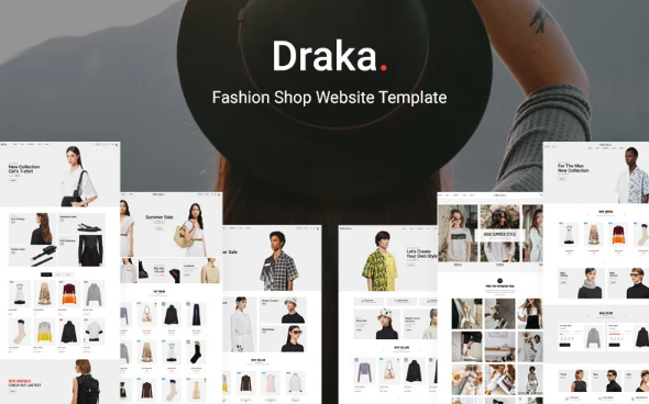 Draka – Fashion Shop Website Template — Template by Templatemonster
