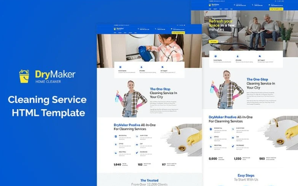 Drymaker – Cleaning Service Website Template — Template by Templatemonster