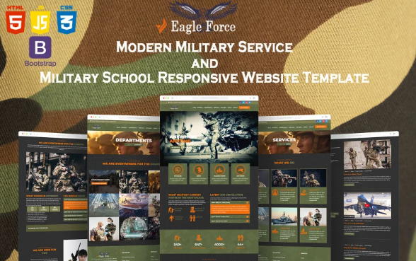 Eagle Force Army – Modern Military Service & Military School Responsive Website Template — Template by Templatemonster