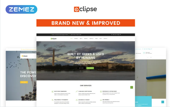 Eclipse – Multipurpose Website Template — Template by Templatemonster