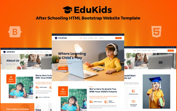 EduKids – After Schooling HTML Bootstrap Website Template