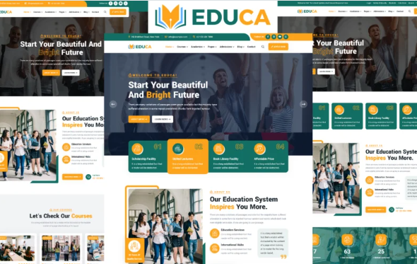 Educa – School, College, University And Courses HTML5 Template — Template by Templatemonster