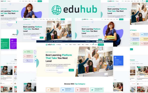 Eduhub – Education And LMS HTML5 Template — Template by Templatemonster