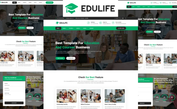 Edulife – Education & Courses Bootstrap 5 HTML5 Template