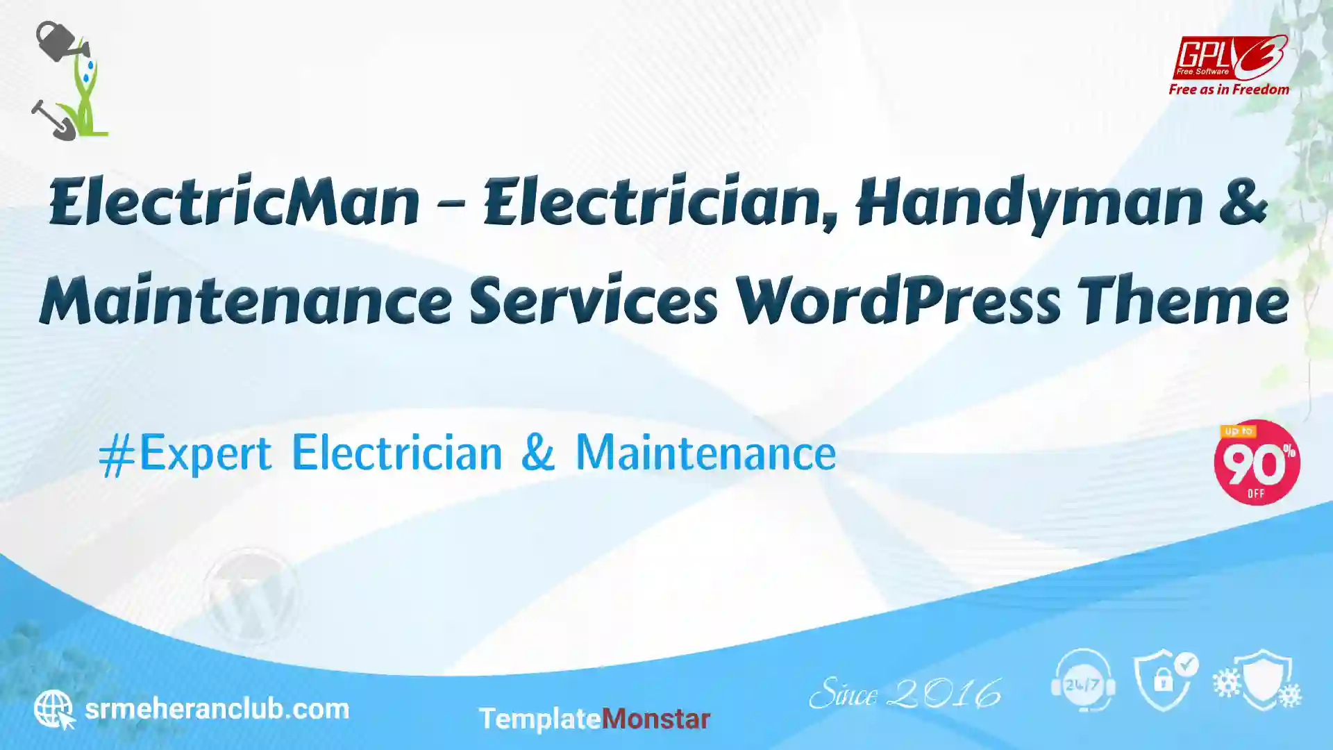 ElectricMan – Electrician, Handyman & Maintenance Services WordPress Theme — Theme by Templatemonster