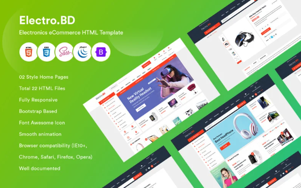 ElectroBD – Electronics eCommerce HTML Template
