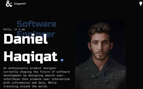 ElegantCV | Personal Resume / CV / Portfolio Template — Template by Templatemonster