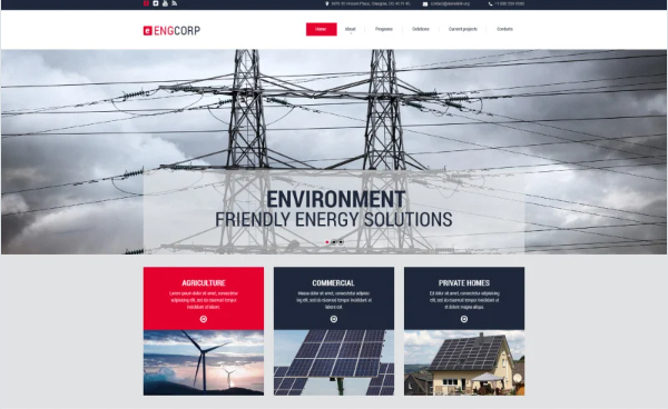 Engcorp Website Template — Template by Templatemonster