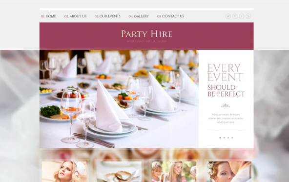 Event Planner Responsive Website Template