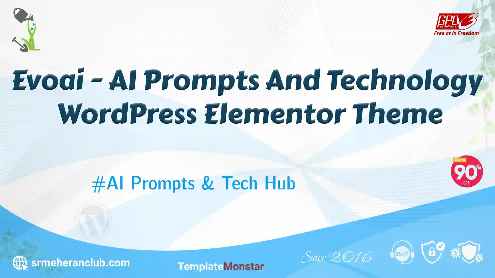 Evoai – AI Prompts And Technology WordPress Elementor Theme — Theme by Templatemonster