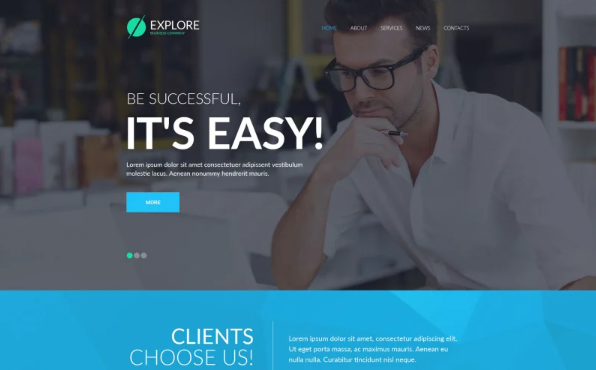 Explore Website Template