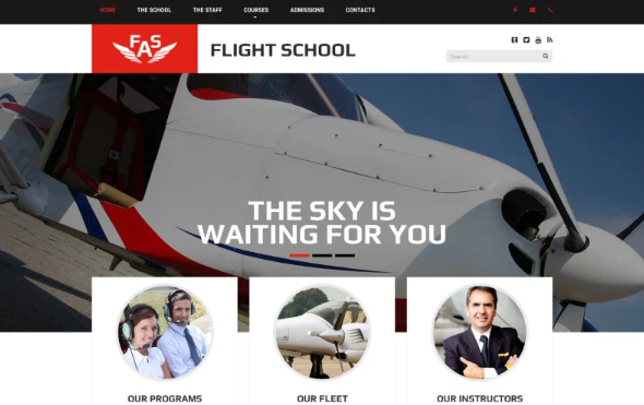 FAS Website Template — Template by Templatemonster