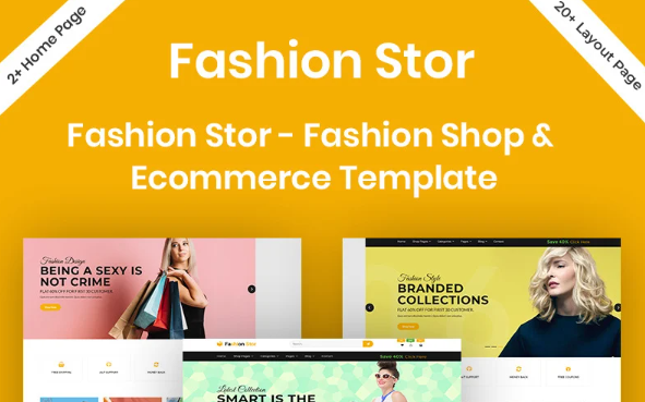 Fashion Stor – Fashion Shop & Ecommerce Website Template — Template by Templatemonster