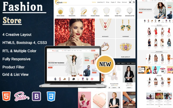 Fashion Store E-commerce HTML 5 Website Template — Template by Templatemonster